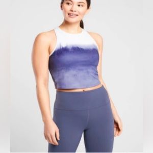 ATHLETA Shanti Watercolor Tie Dye Blue Tank Top Sz. M.